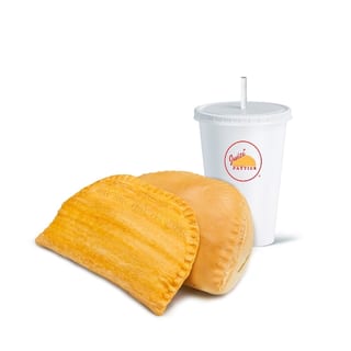 Patty & Coco Bread w/Drink
