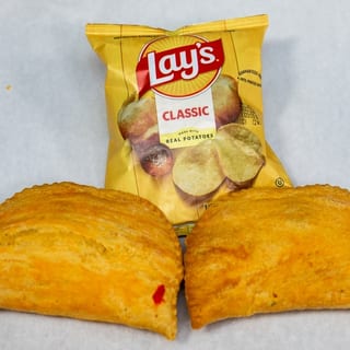 2 Jamaican Spicy Beef Patties + Bag Of Chips