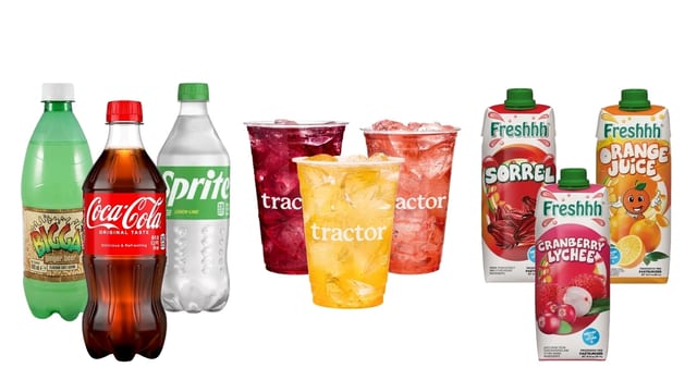 Sodas & Organic Juices.