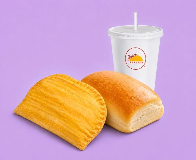 Spicy Beef & Coco Bread w/Drink.