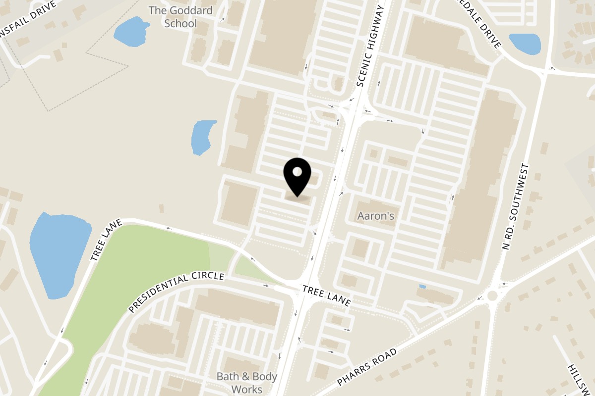 Map showing the location of Juici Patties Snellville on 1699 Scenic Hwy N Ste 101 in Snellville