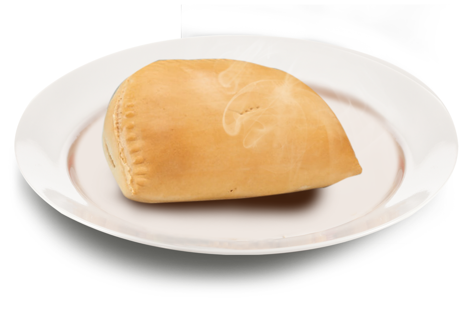 Coco bread on a plate.